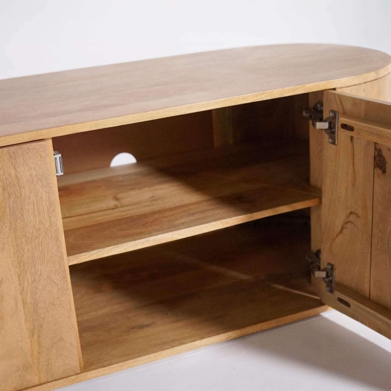 Meuble TV en bois massif 200 cm - Timea