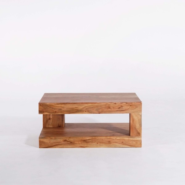 Table basse rectangulaire en bois massif d'acacia - Kora