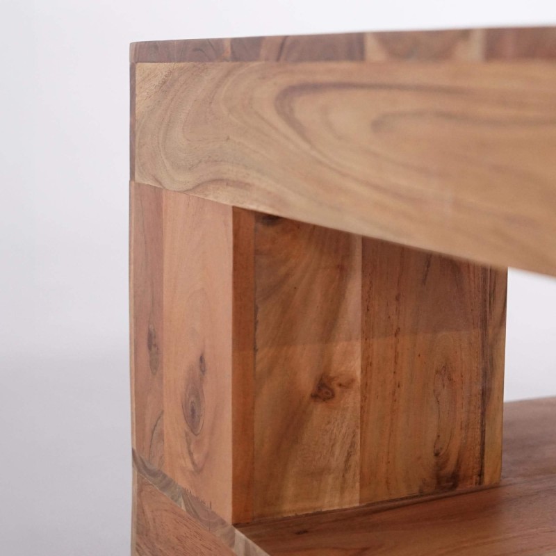 Table basse rectangulaire en bois massif d'acacia - Kora