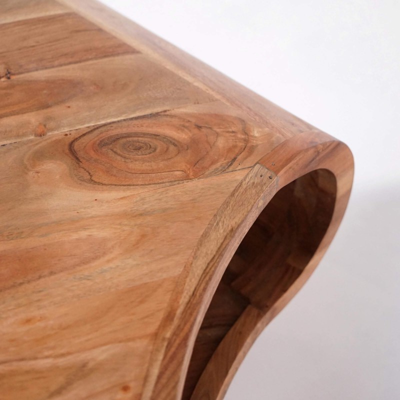 Table basse en bois massif d'acacia - Livo