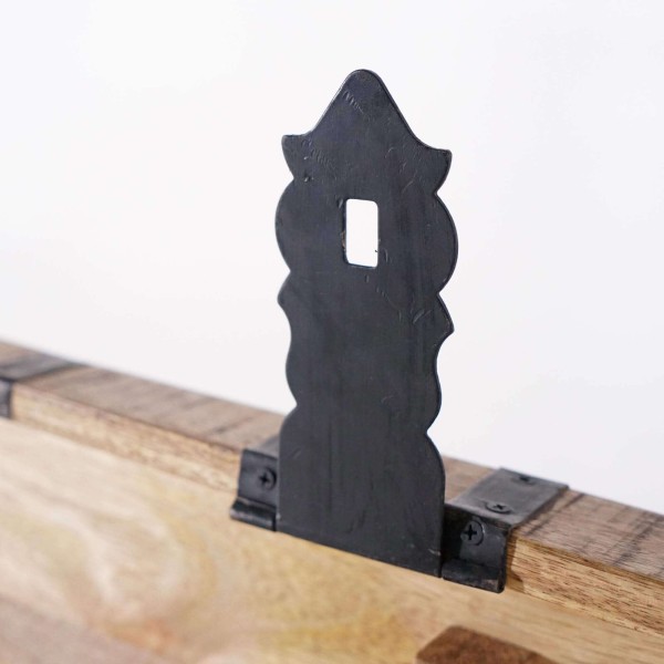 Table de salon coffre de rangement en bois massif