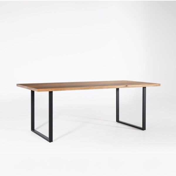 Table à manger en bois massif de manguier et métal 200cm - Kansas