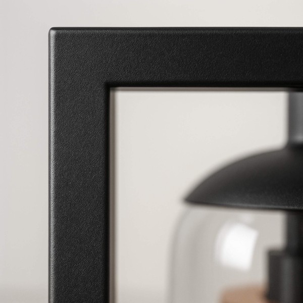 Lampadaire de salon avec abat-jours en verre fumé soufflé - Brila