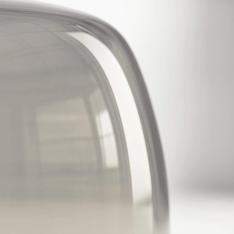 Luminaire en suspension avec abat-jour en verre ambré - Opala