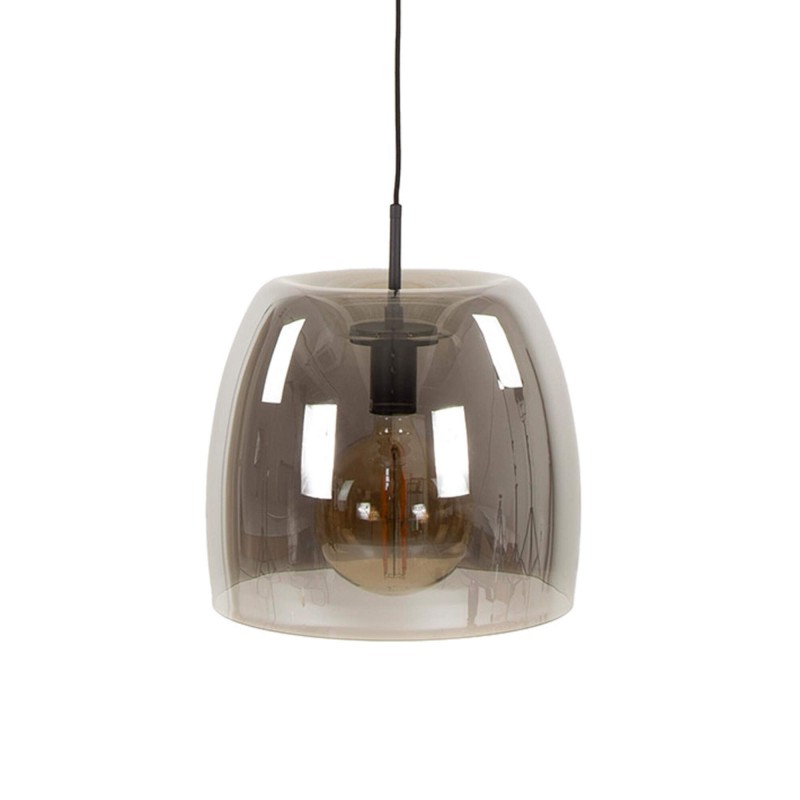 Luminaire en suspension avec abat-jour en verre fumé - Opala