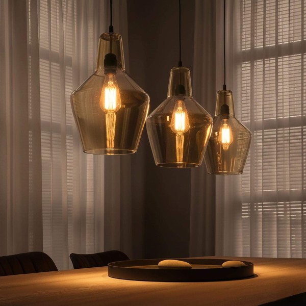 Luminaire en suspension design avec abat-jour en verre - Clara