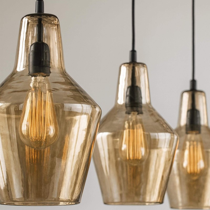 Luminaire en suspension design avec abat-jour en verre - Clara