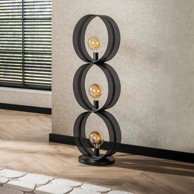 Lampe de salon en métal avec finition anthracite - Torre