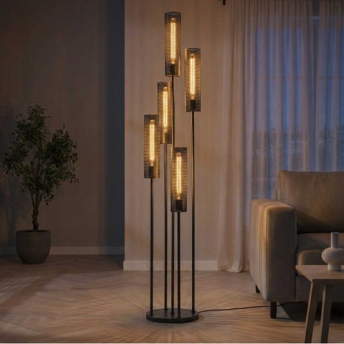 Lampadaire moderne à tubes LED 5 lumières - Vertigo