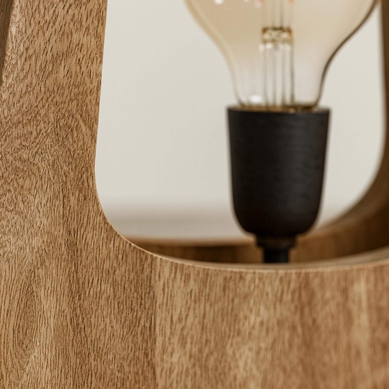 Lampe de table en bois de manguier massif - Noxios