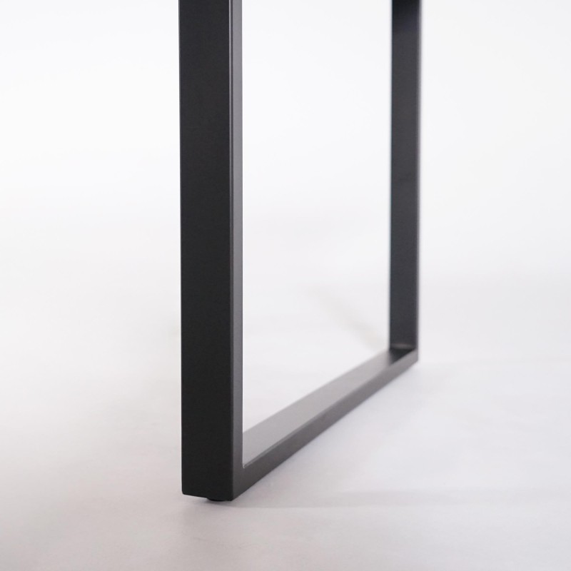 Table à manger en bois massif de manguier et métal 160 cm - Kansas