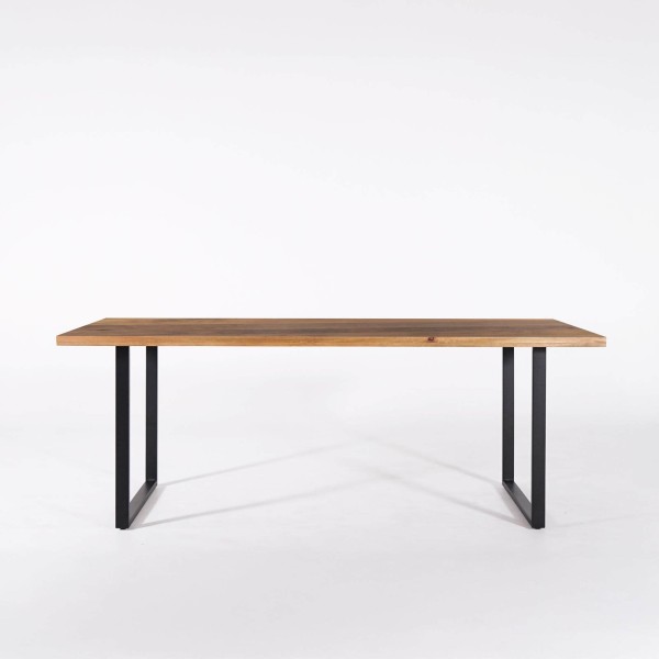 Table à manger en bois massif de manguier et métal 200cm - Kansas