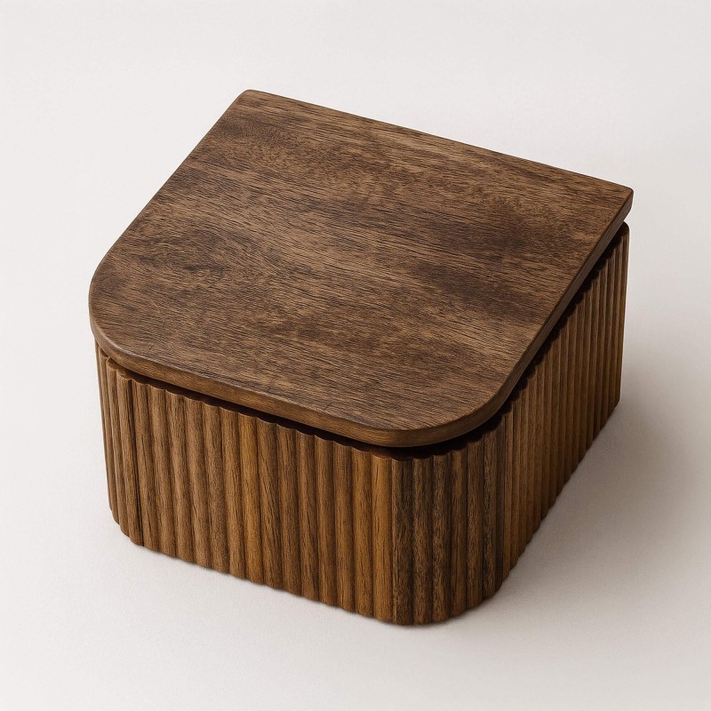 Table de chevet en bois massif - Wave XS