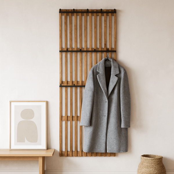 Porte manteaux mural en bois 60 x 160 - Tweak