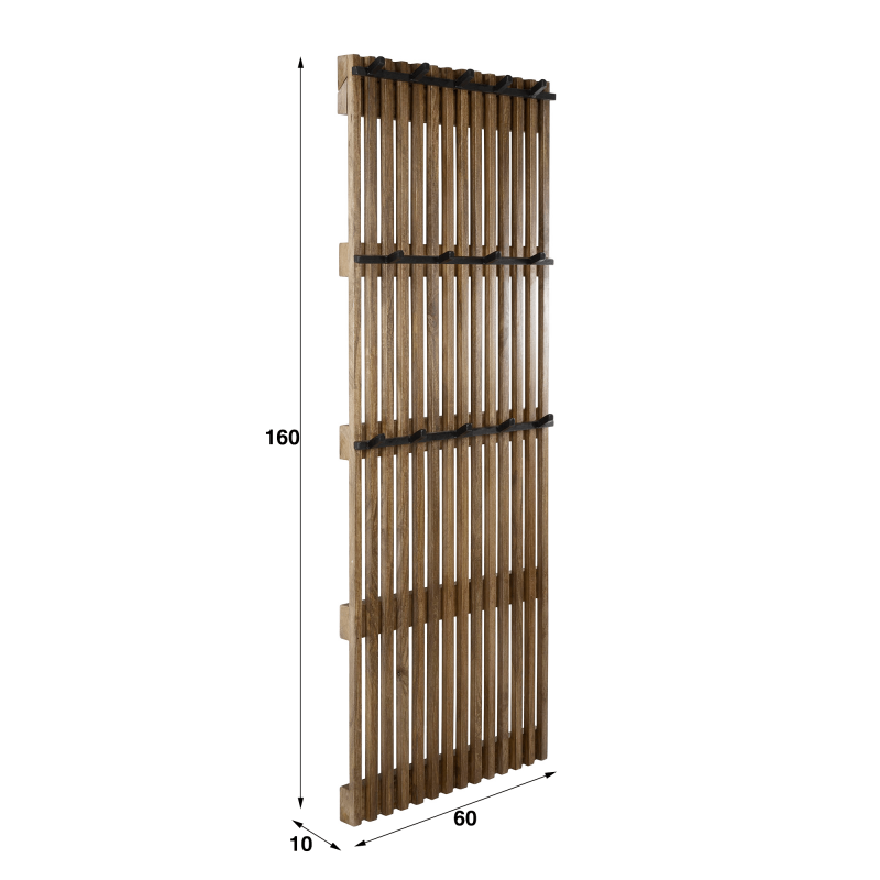 Porte manteaux mural en bois 60 x 160 - Tweak