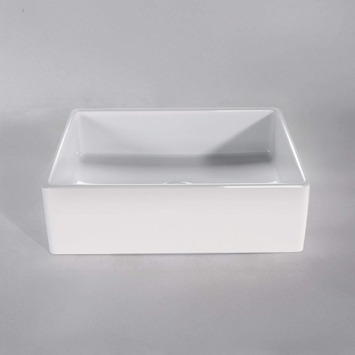 Vasque en céramique à poser, blanc brillant - Nova