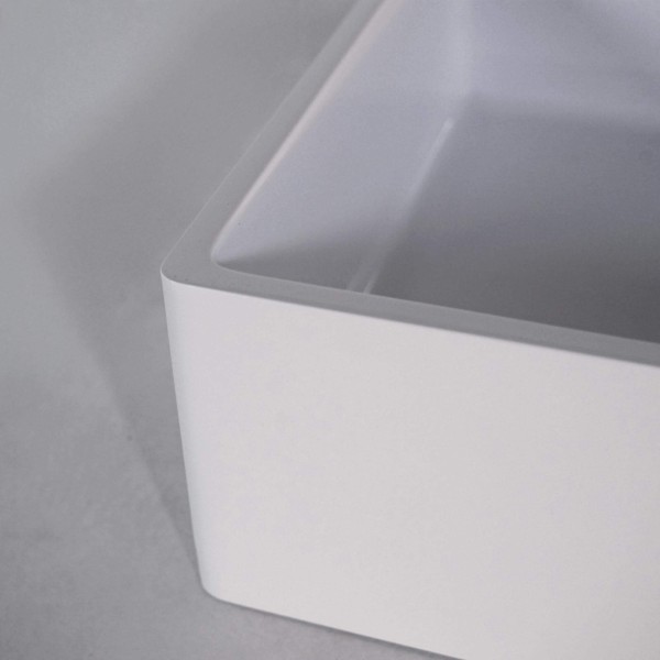 Vasque en céramique à poser, blanc brillant - Nova