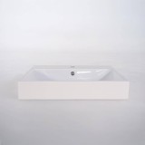 Vasque salle de bain en céramique, blanc brillant - Anna