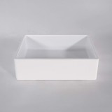 Vasque en céramique à poser, blanc mat - Nova