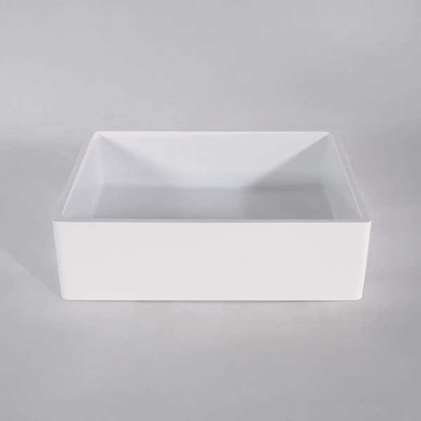 Vasque en céramique à poser, blanc mat - Nova