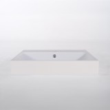 Vasque salle de bain en céramique, blanc mat - Anna