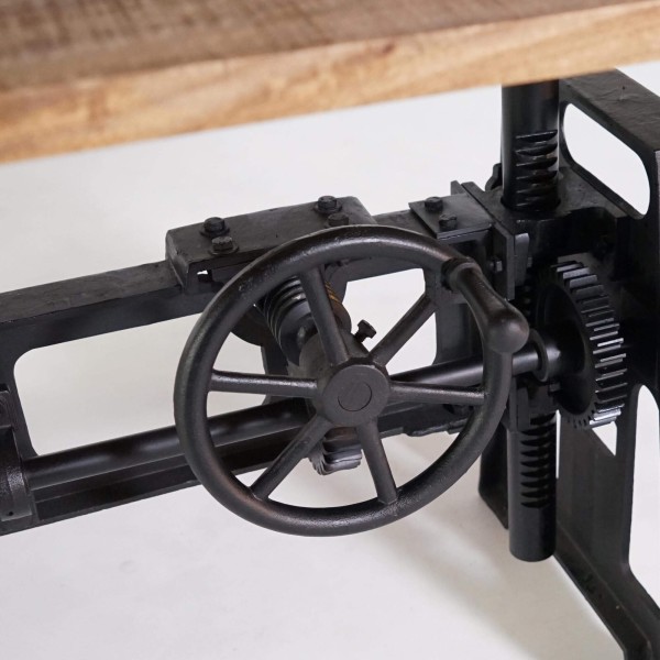 Table de salle à manger industrielle réhaussable