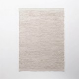Tapis en laine et coton 140x200 cm, beige - Elowen