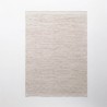 Tapis en laine et coton 160x230 cm, beige - Elowen