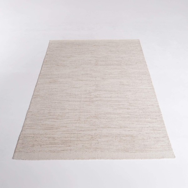 Tapis en laine et coton 200x300 cm, beige - Elowen