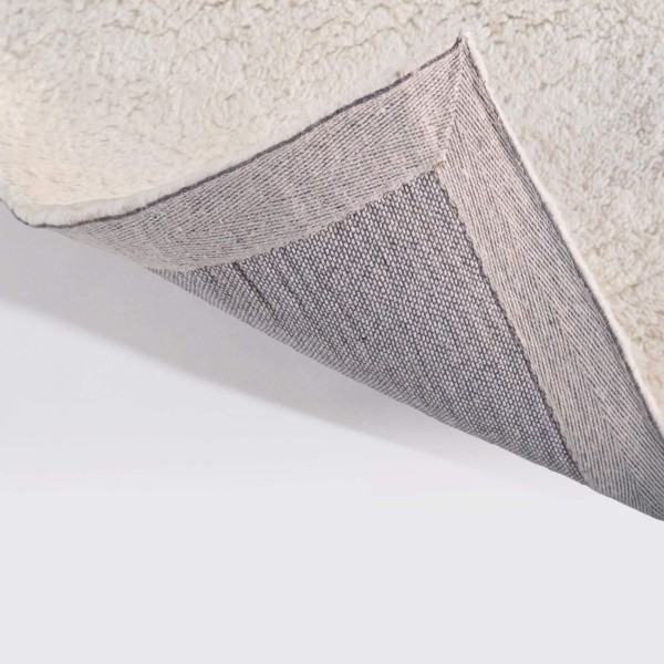 Tapis en laine 160x230 cm, blanc - Handa