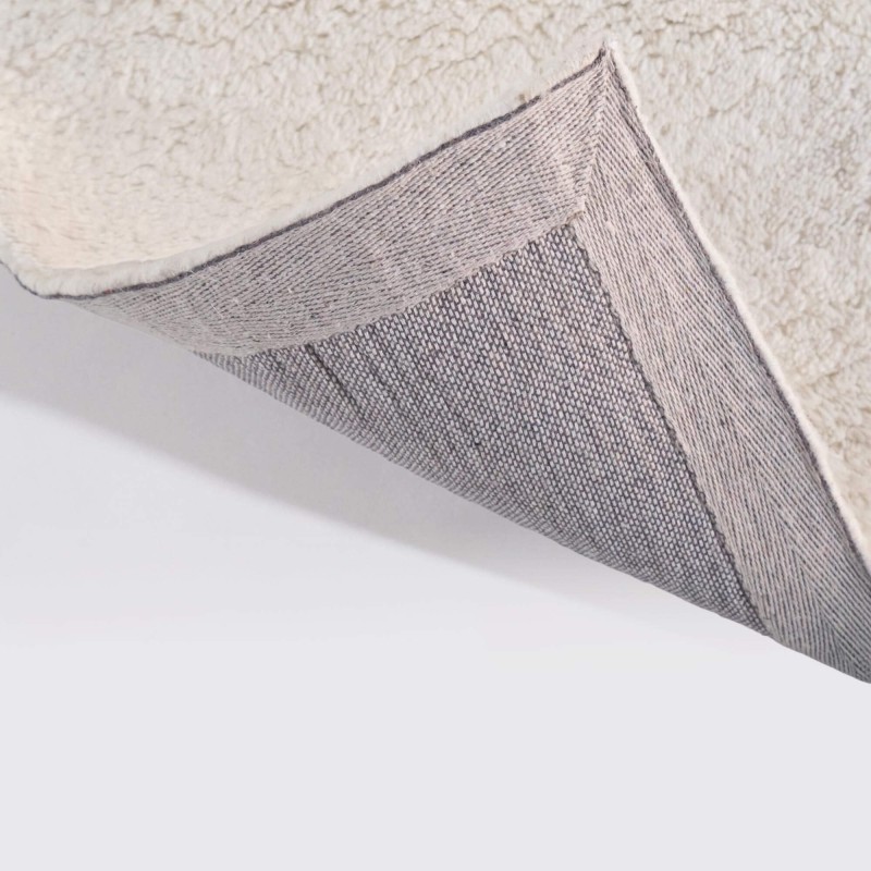 Tapis en laine 160x230 cm, blanc - Handa