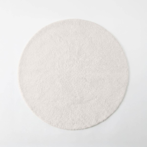 Tapis en laine 150x150 cm, blanc - Handa