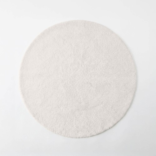 Tapis en laine 150x150 cm, blanc - Handa