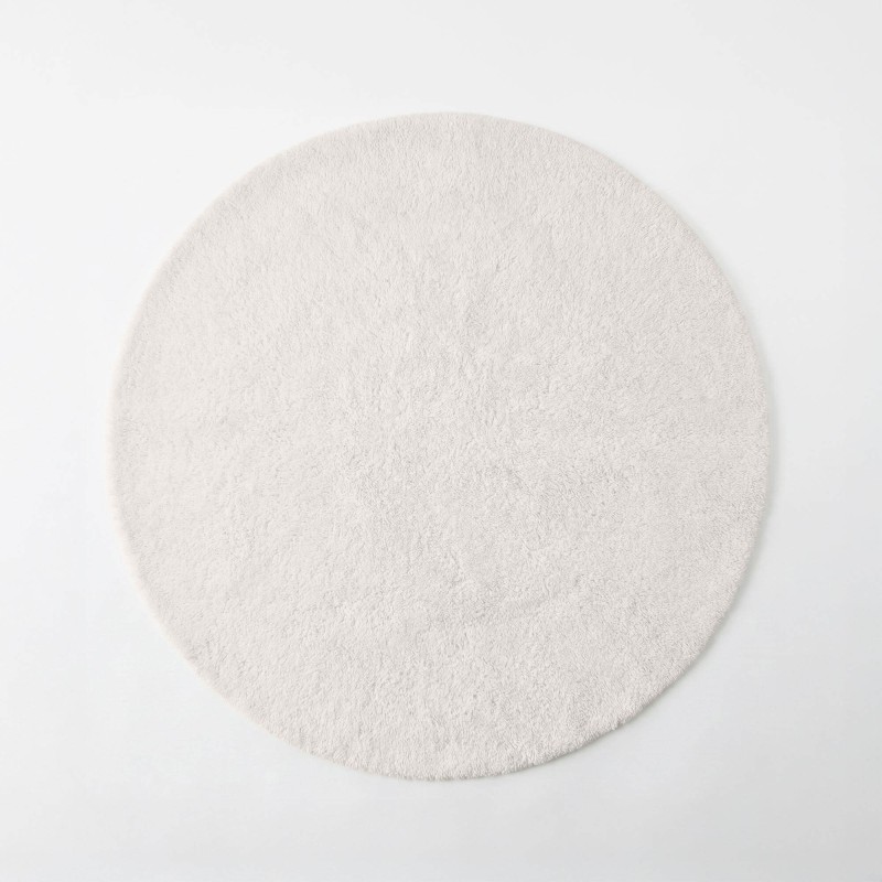 Tapis en laine 150x150 cm, blanc - Handa
