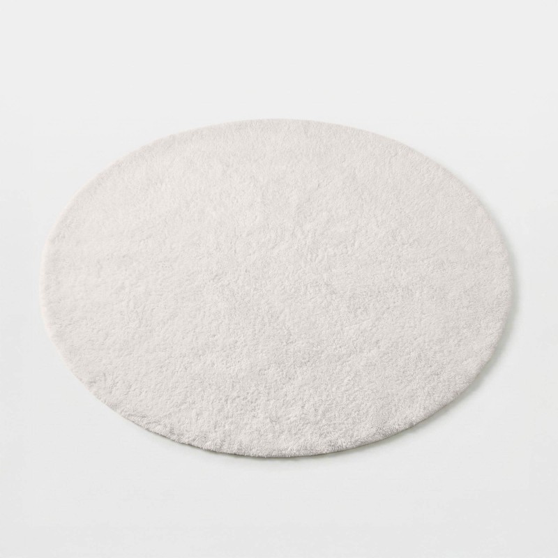 Tapis en laine 150x150 cm, blanc - Handa