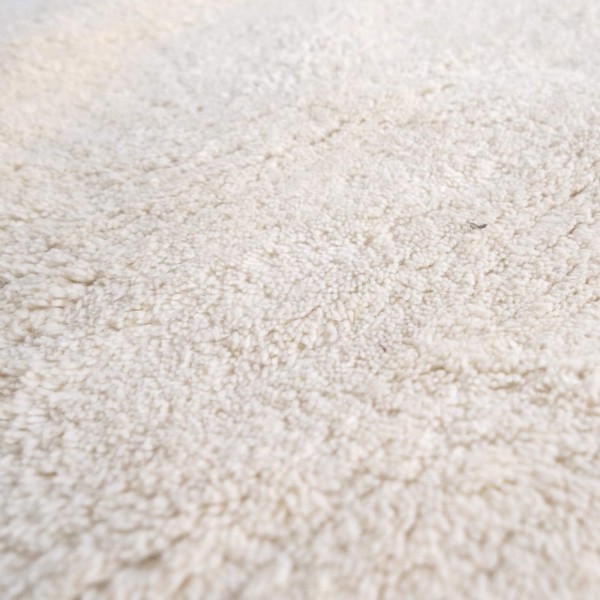 Tapis en laine 150x150 cm, blanc - Handa