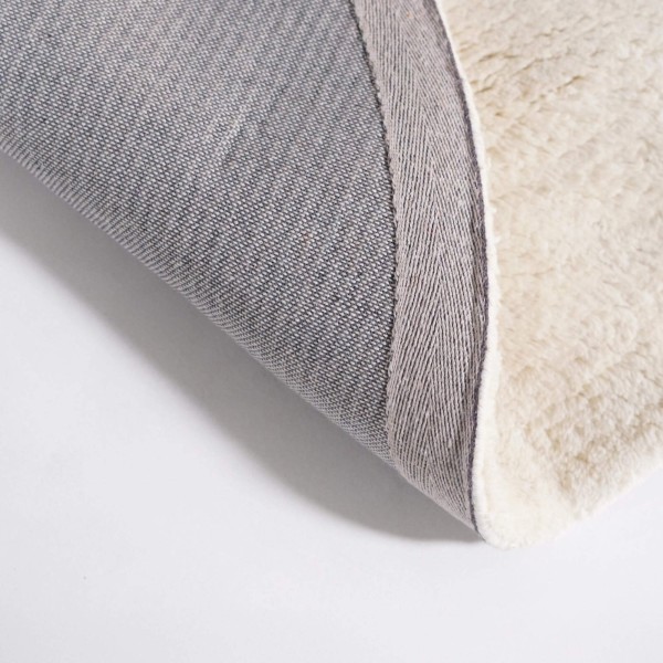 Tapis en laine 150x150 cm, blanc - Handa