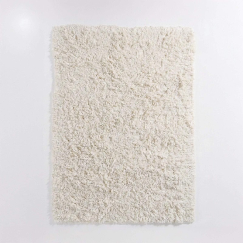 Tapis en laine 200x300 cm, blanc - Ruma