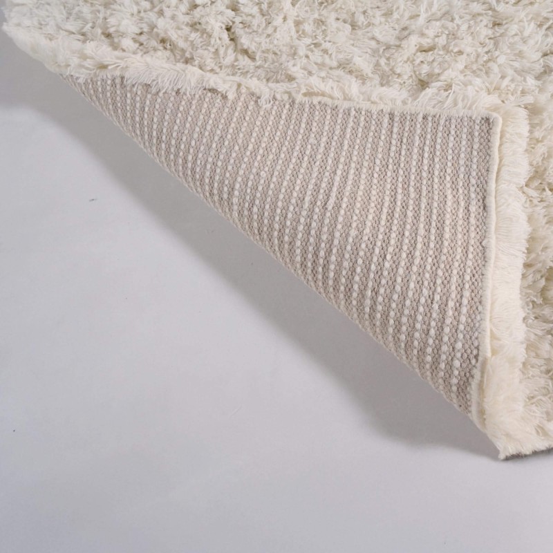 Tapis en laine 200x300 cm, blanc - Ruma