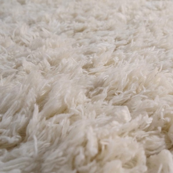 Tapis en laine 200x300 cm, blanc - Ruma