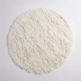 Tapis en laine 150x150 cm, blanc - Ruma