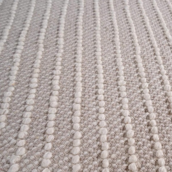 Tapis en laine 140x200 cm, blanc beige - Arvo