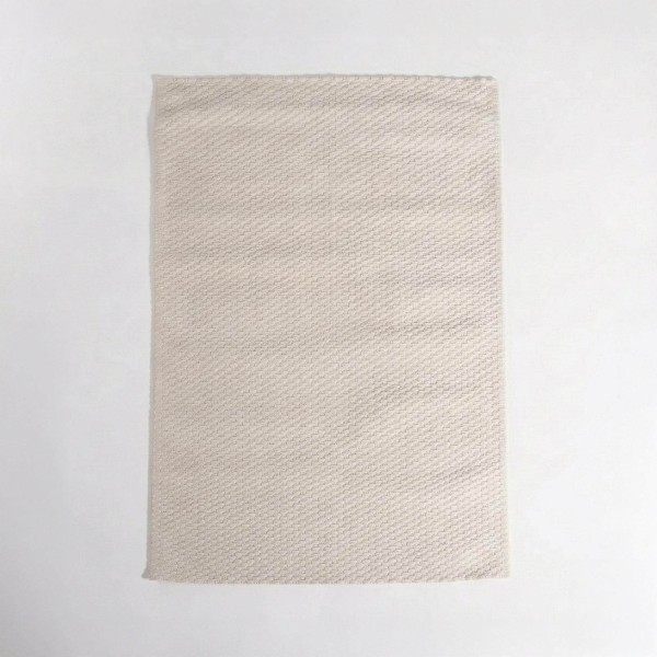 Tapis en laine 140x200 cm, blanc beige - Avelin