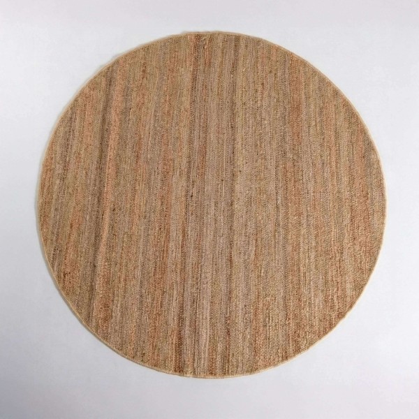 Tapis en jute 200x200 cm, blanc beige - Noa