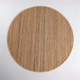 Tapis en jute 150x150 cm, blanc beige - Noa