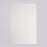 Tapis en laine et coton 140x200 cm, blanc - Elowen