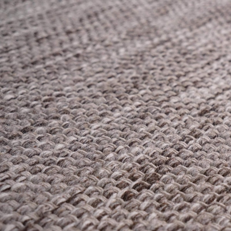 Tapis en laine et coton 200x300 cm, brun - Elowen