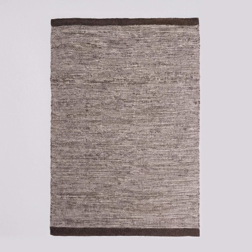 Tapis en laine et coton 250x350 cm, brun - Elowen