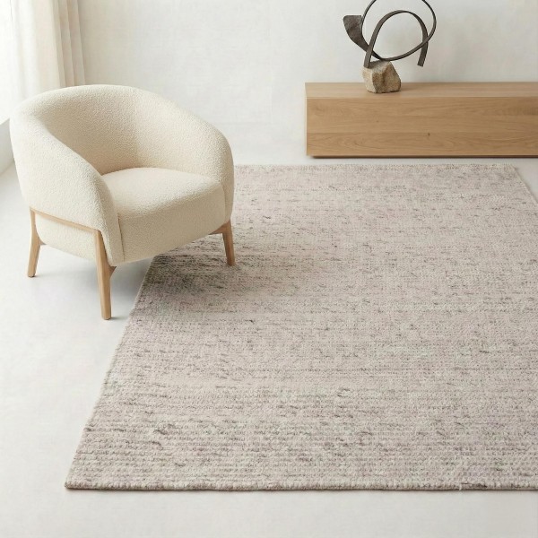 Tapis en laine 140x200 cm, blanc beige - Cairn