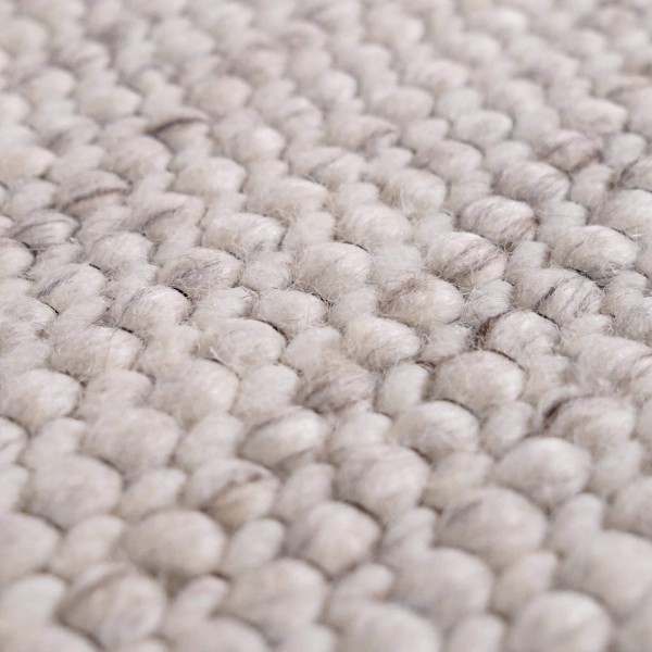 Tapis en laine 140x200 cm, blanc beige - Cairn